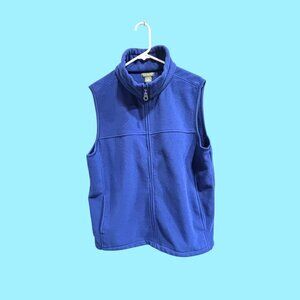 "Retro North Face Montrest Blue Fleece Vest XL Men's Full Zip Jacket Warm Cozy E